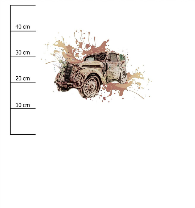 VINTAGE CAR M. 2 - Paneel (75cm x 80cm) Sommersweat