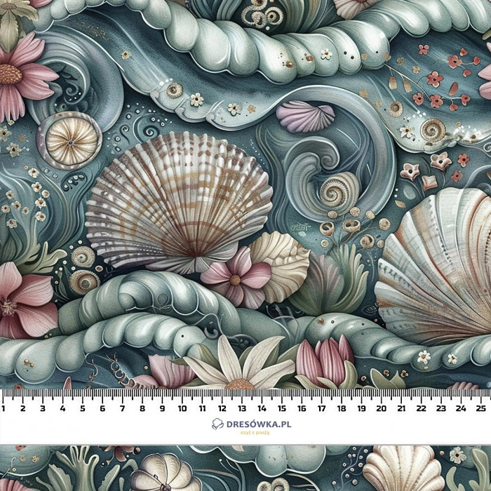 SEA WORLD pat. 1 - viscose woven fabric