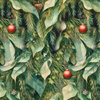 VINTAGE CHRISTMAS M. 3- Polster- Velours