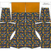 Sweatshirt mit Schalkragen und Fledermausärmel (FURIA) - Bouquet of flowers wz.1 - Nähset