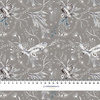 WINTER EULEN / grau (WINTER IM PARK) - Baumwoll Webware