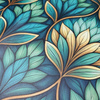 Stained Garden wz. 10 - dickes geprägtes Kunstleder