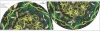 Tellerrock-Panel - GREEN FLORAL