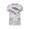 MEN’S T-SHIRT - COMICS / ooops (purple - red) - single jersey