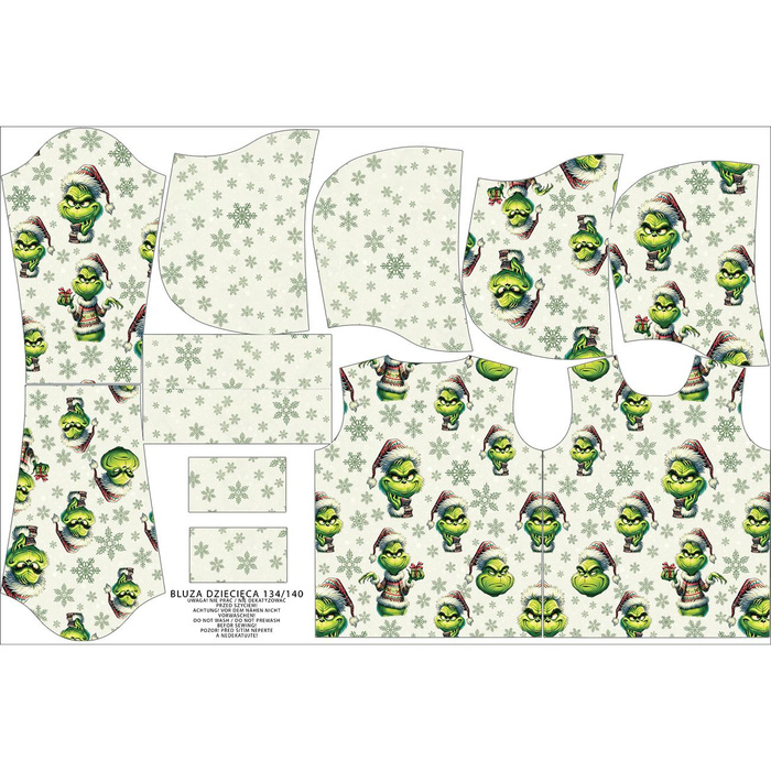 KID'S HOODIE (ALEX) - PRANKSTER CHRISTMAS ELF WZ.2 - looped knit fabric (122/128)