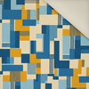 RETRO GEOMETRIC WZ. 3 - Polster- Velours