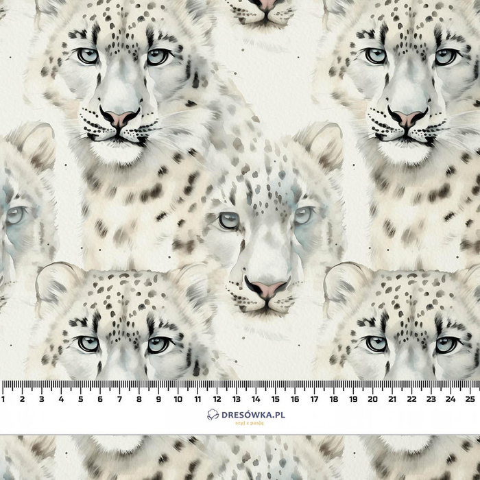 100CM SNOW LEOPARD PAT. 1 - single jersey 