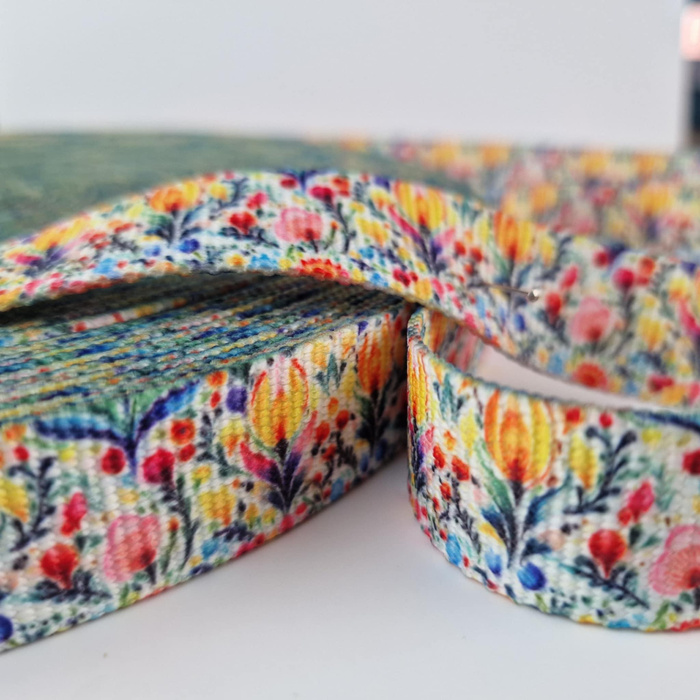 Bedrucktes Gurtband 25 mm - Folk Art wz.14