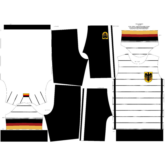 Sportanzug für Kinder “PELE” - DEUTSCHLAND - Nähset