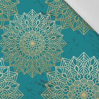 MANDALA m. 5 / smaragd - Baumwoll Webware