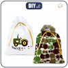 Gift pouches - TRACTOR GREEN - sewing set