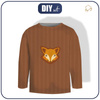 Longsleeve - LIS / brązowy - single jersey (86/92)