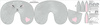 NECK PILLOW - BUNNY JOANNA / grey - sewing set