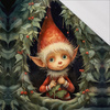 VINTAGE CHRISTMAS ELF - panel (75cm x 80cm) SINGLE JERSEY