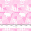 BÄREN (Adventure) / rosa - leichte Maschenware angeraut