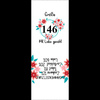 Wszywka dziewczęca 'KWIATY" DE - rozmiar 56 - Komplet 9 szt
