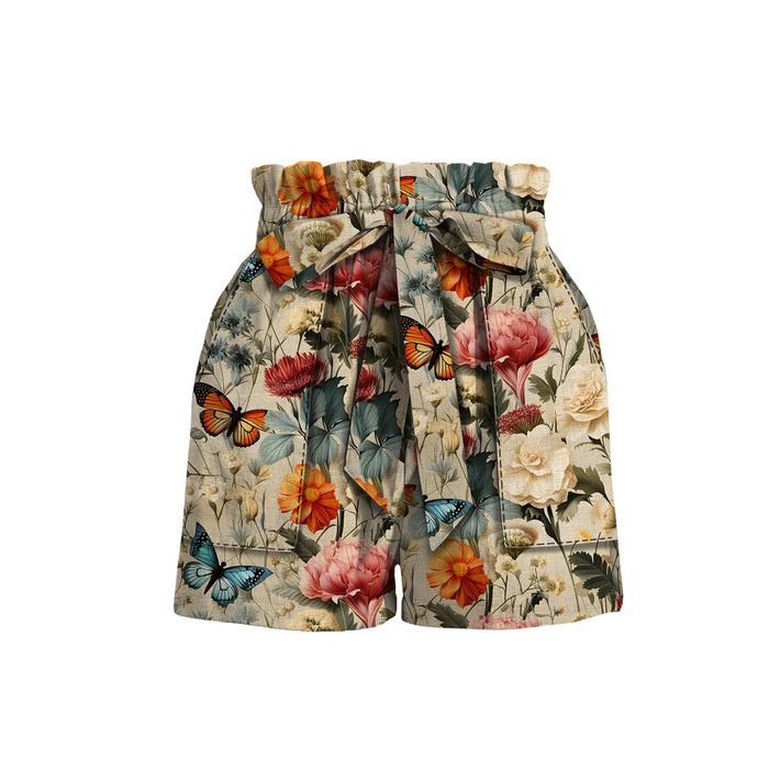 Butterfly & Flowers wz.9- Upholstery velour 