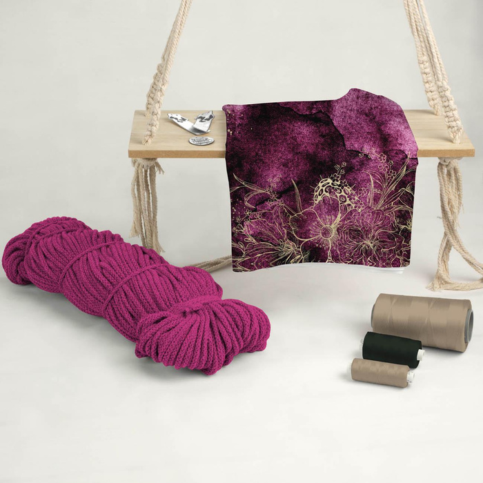 KVĚTY / zlatý obrys Vz. 1 / AKVARELOVÝ MRAMOR - tkanina bawełniana