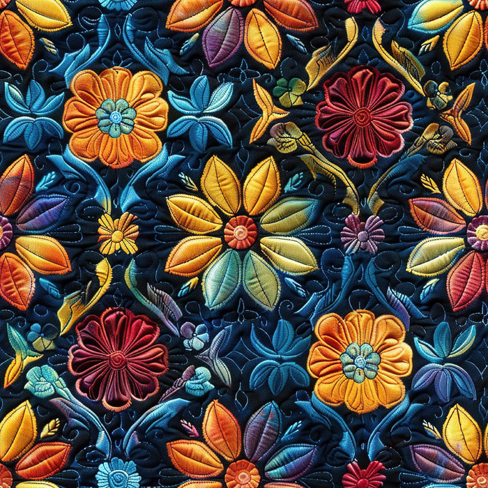 Batik Quilt wz.8 - Hydrophobic brushed knit