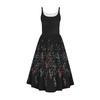 KLEID "ISABELLE" - BLÄTTER M. 3 / SCHWARZ - Nähset M