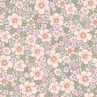 PASTEL FLOWERS PAT 2 - Cotton woven fabric