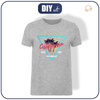 HERREN T-SHIRT -  CALIFORNIA Ms. 2 / melange hellgrau - Single Jersey S