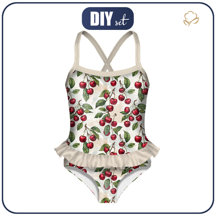 Girl's swimsuit (110-116) - TUTTI FRUTTI WZ. 26 - sewing set
