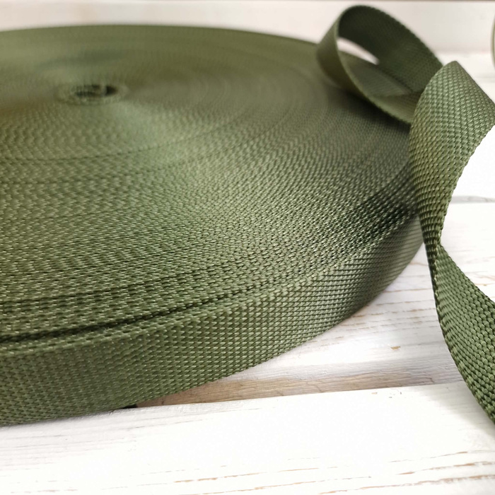 Taśma nośna 30 mm, 100 m - military khaki