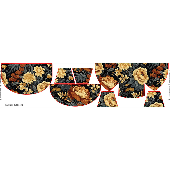NERKA - AUTUMN FLOWERS WZ. 3 / Rozmiar do wyboru