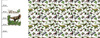 DINO ROŚLINY - PANEL PANORAMICZNY SINGLE JERSEY (60cm x 155cm)