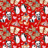 LITTLE ANIMALS IN LOVE pat. 2 - Cotton woven fabric