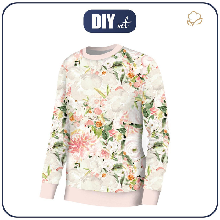 BASIC DAMEN SWEATSHIRT (HANA) - PASTELLGARTEN - Sommersweat - M