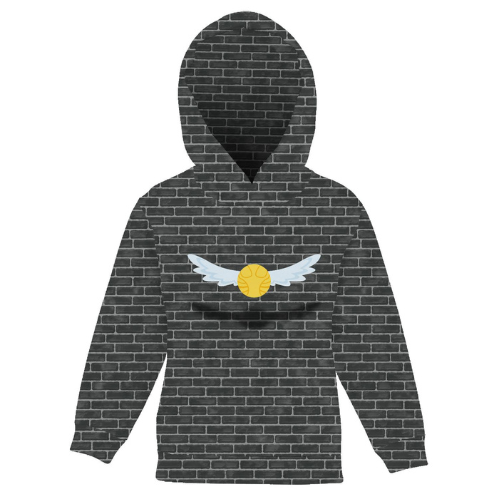 DZIECIĘCA BLUZA Z KAPTUREM - MAGICZNY ZNICZ (MAGICZNA SZKOŁA) - dzianina pętelkowa (98/104)