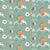 DINO AUTO M. 2 - Baumwoll Webware