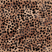 ANIMAL SPOTS/ Mocha Mousse  - dresówka pętelkowa