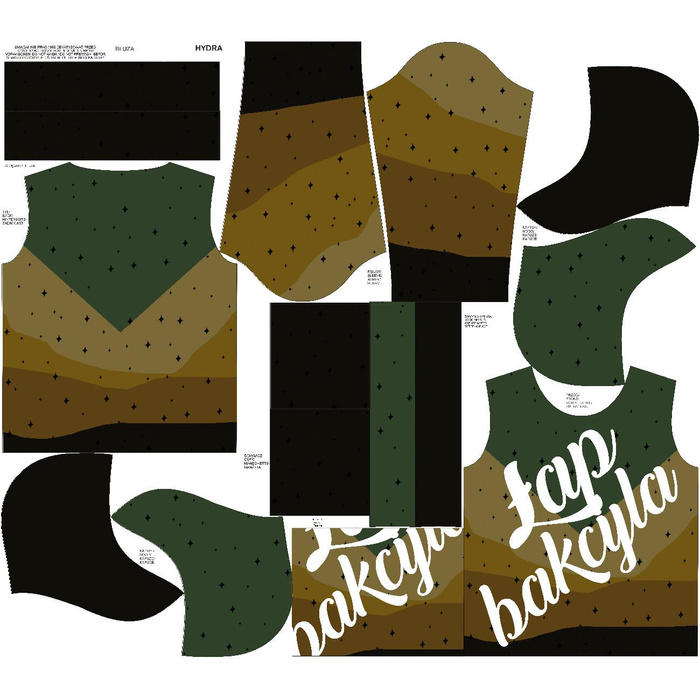 BLUZA Z KAPTUREM UNISEX (HYDRA) - ŁAP BAKCYLA - zestaw do uszycia XL