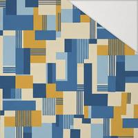 RETRO GEOMETRIC WZ. 3 - Hydrofobní česaná teplákovina