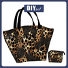 Taška XL s sáčkem 2 v 1 - Black & Gold Glamour wz.2