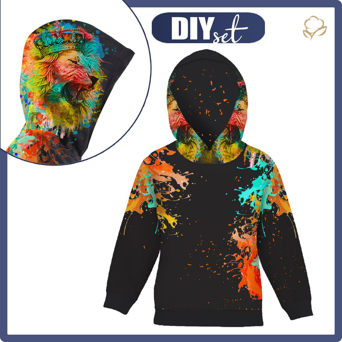 KID'S HOODIE (ALEX) - LION - sewing set (98/104)
