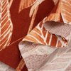 FALLING LEAVES / red - viscose + linen