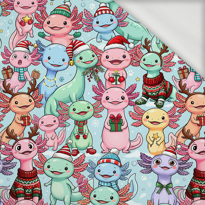 CHRISTMAS AXOLOTL - French Terry mit Elasthan