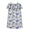 Carmenausschnitt Kleid (LILI) - Butterfly & Flowers wz.15 - Nähset - 110-116