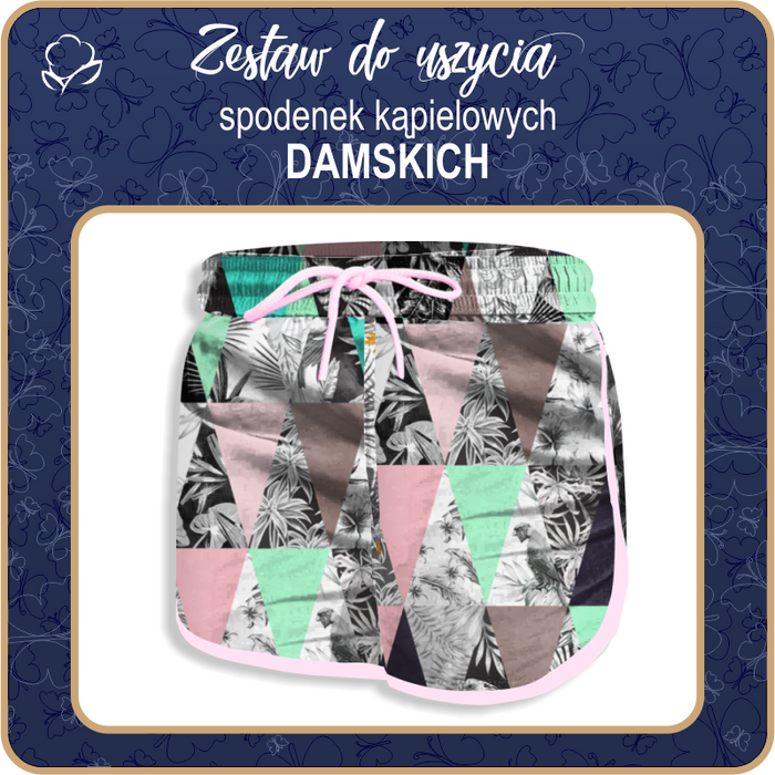 Damen Badeshorts - WALD DREIECKEN M