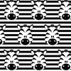 ZEBRAS / weiß - Baumwoll Musselin