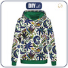 BLUZA DAMSKA "POLA" (XXXL) CLASSIC Z KAPTUREM - Hemp leaves WZ. 4 - zestaw do uszycia