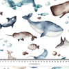 OCEANICZNY MIX (ŚWIAT OCEANU) - tkanina bawełniana