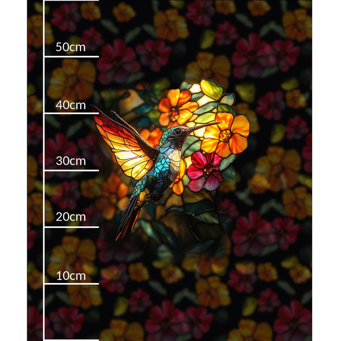 STAINED GLASS WZ.8 - panel (60cm x 50cm) - Welur tapicerski