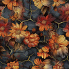 DENIM FLOWERS wz.2- Potahový velur 