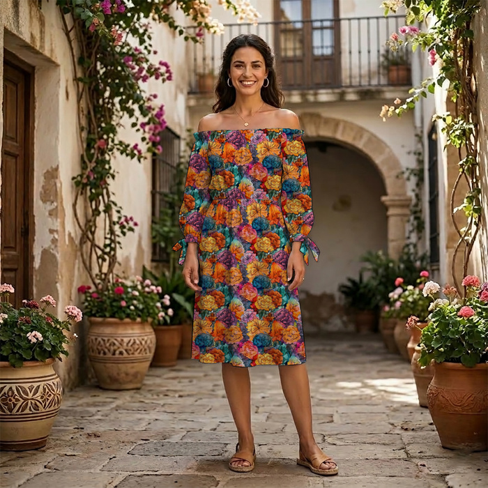 FLOWERS PAPAYA ORANGE WZ. 5 - Panama 220g