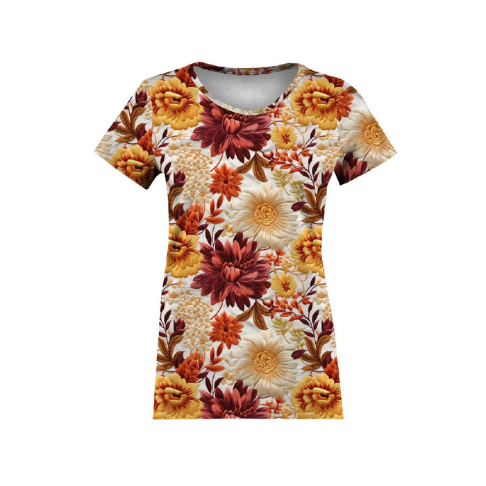 AUTUMN FLOWERS VZ. 7 - single jersey 